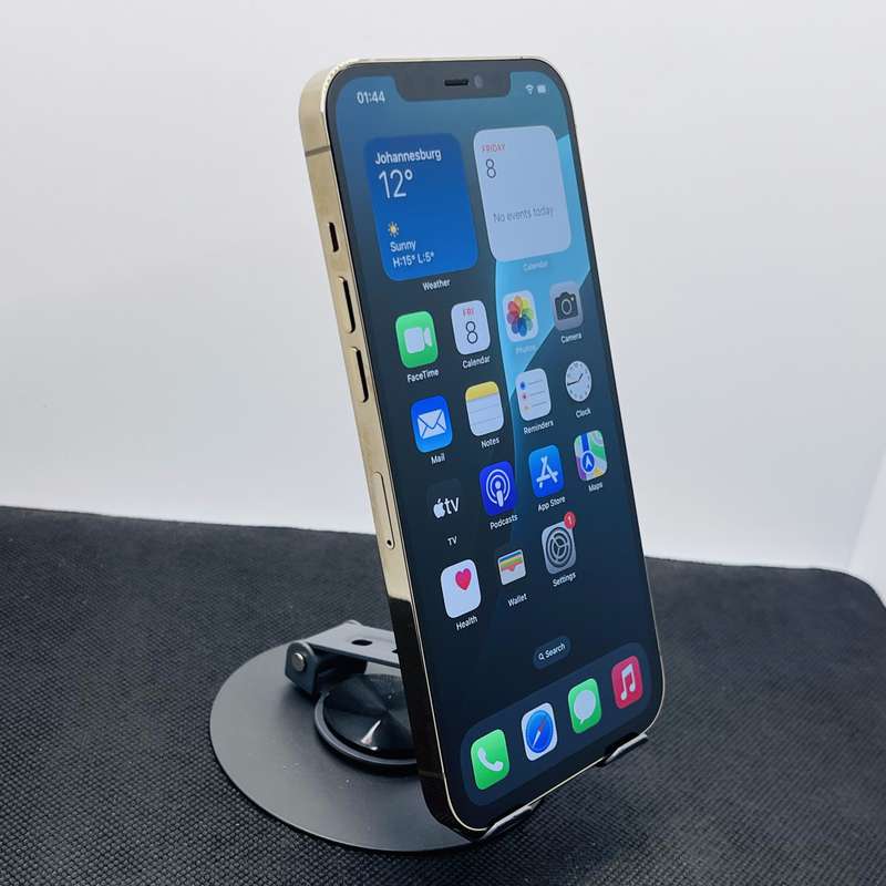 Apple iPhone 12 Pro Max 256GB Gold (6 Month Warranty) + Screen Protector Bundle Value: R200