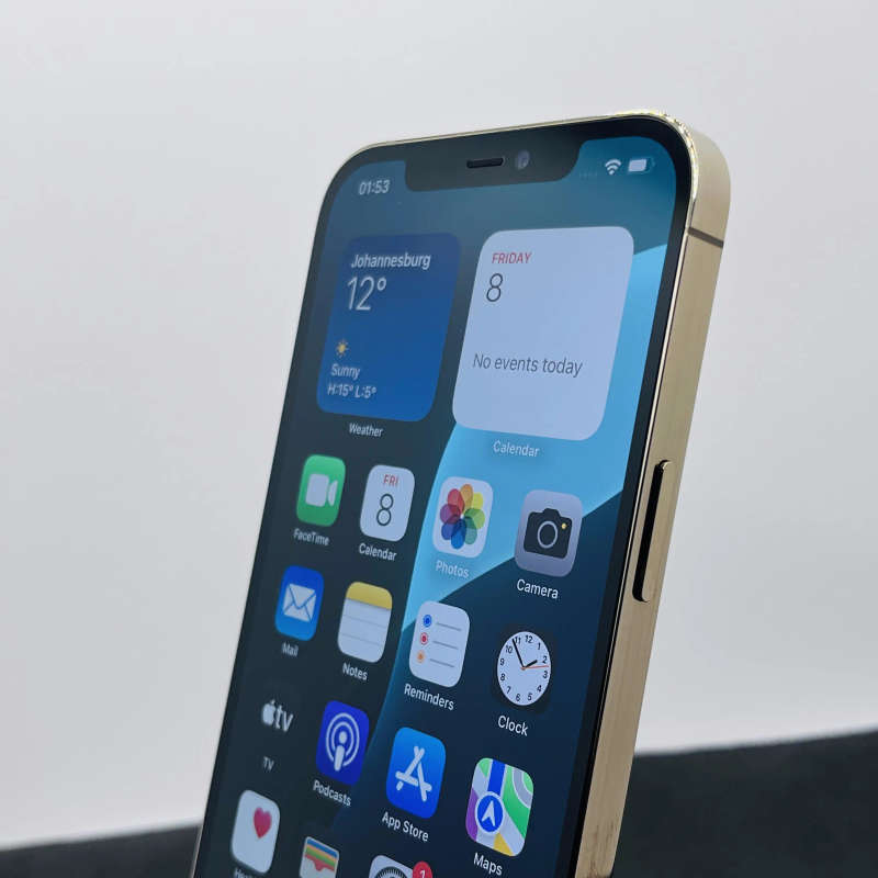 Apple iPhone 12 Pro Max 256GB Gold (6 Month Warranty) + Screen Protector Bundle Value: R200
