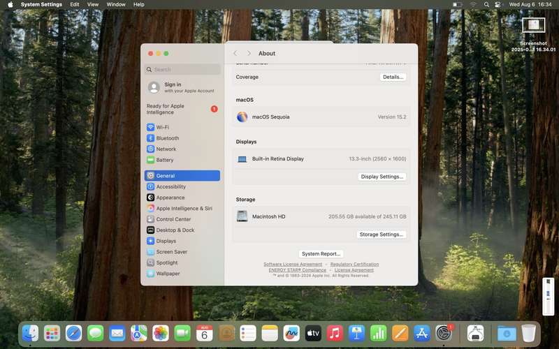 MacBook Air M1 13-Inch 8GPU/7CPU (2020) 8GB RAM 256GB SSD Space Gray (12 Month Warranty) - ...