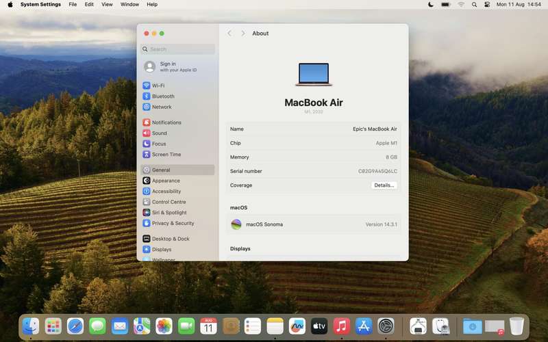 MacBook Air 13-Inch M1  8GPU/7CPU (2020) 8GB RAM 256GB SSD Rose Gold (12 Month Warranty)