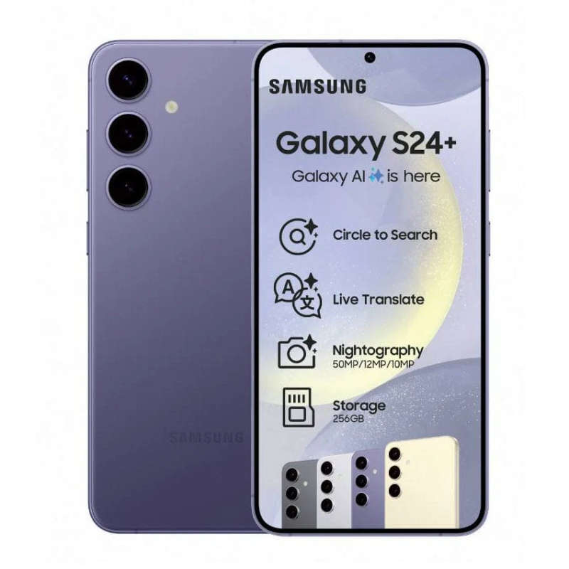 Samsung Galaxy S24 Plus 512GB Dual Sim Cobalt Violet   (10 Year Warranty)