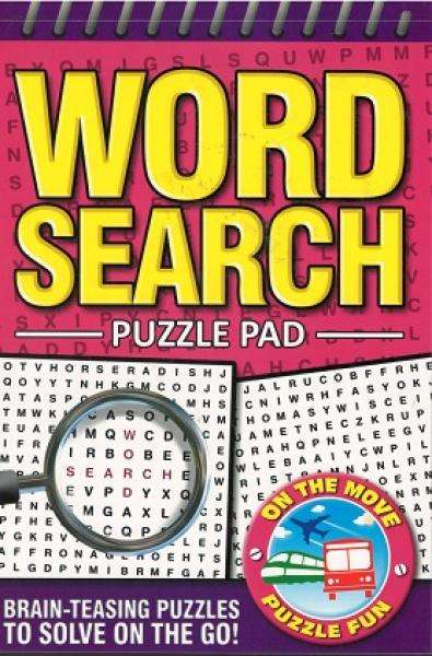 Word Search Red Puzzle Pad
