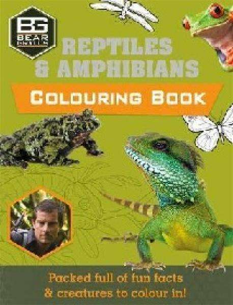 Reptiles and Amphibians colouring book