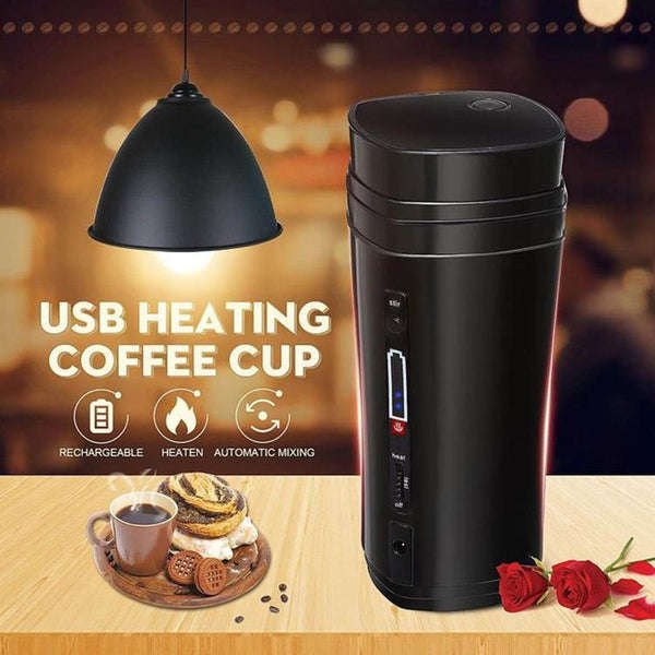 WarmBrew Self-Stirring Mug  Midnight Black