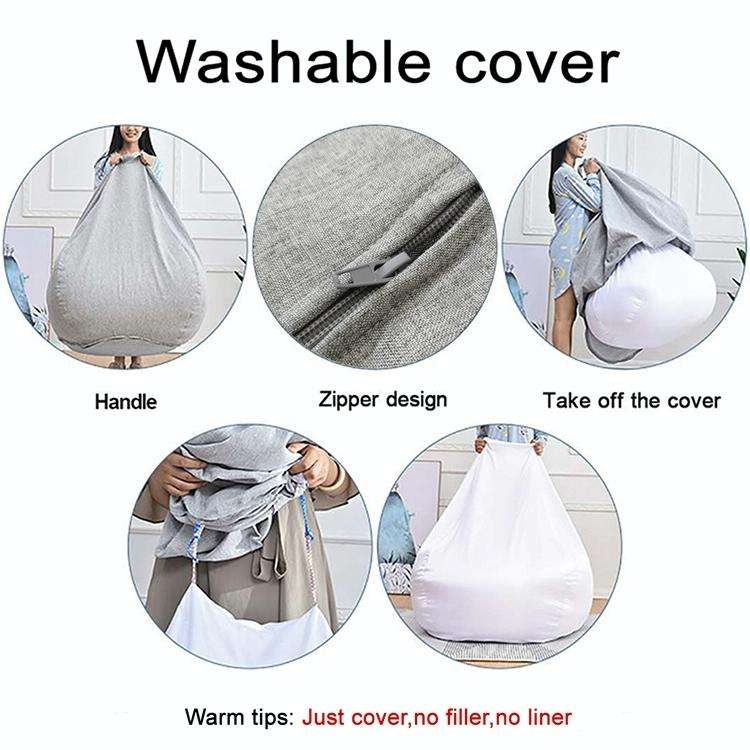 ComfyLounge Bean Bag Chair Cover  Star Gray (90x110cm)