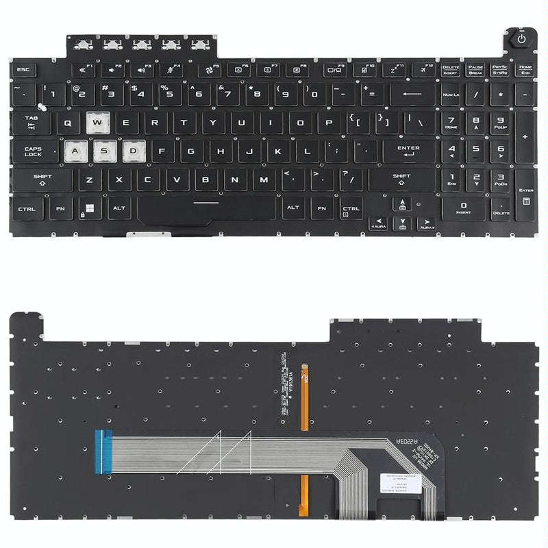 ASUS TUF F15 FX506 / FA506 Laptop Keyboard  US Layout, Black