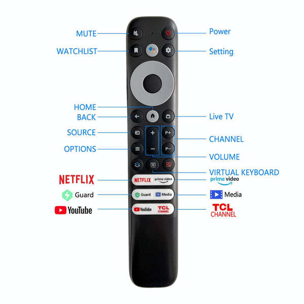 TCL Smart TV Remote  FMR1 Model