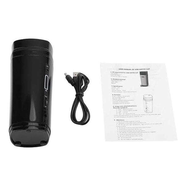 WarmBrew Self-Stirring Mug  Midnight Black