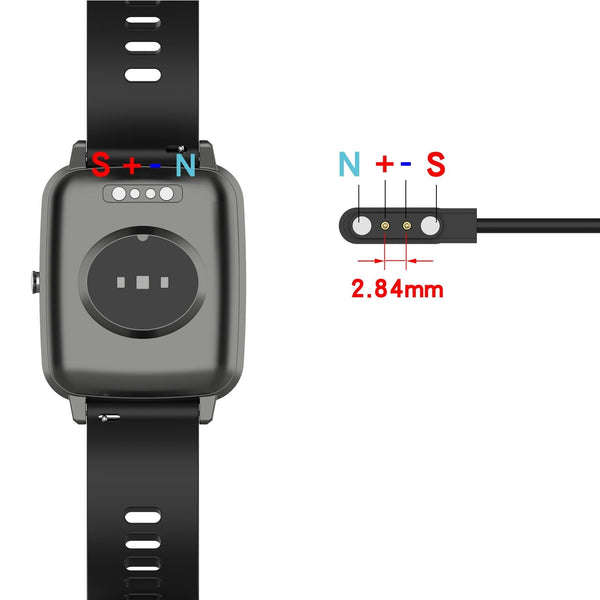Magnetic USB Charger for Willful IP68/ID205U/ID205S/SW021 Smartwatches  1 Meter