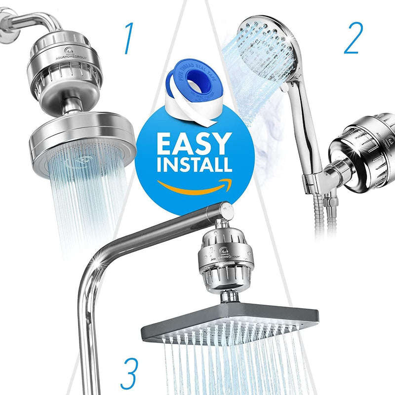 Advanced 15-Layer Shower Water Purifier with Universal Fit
