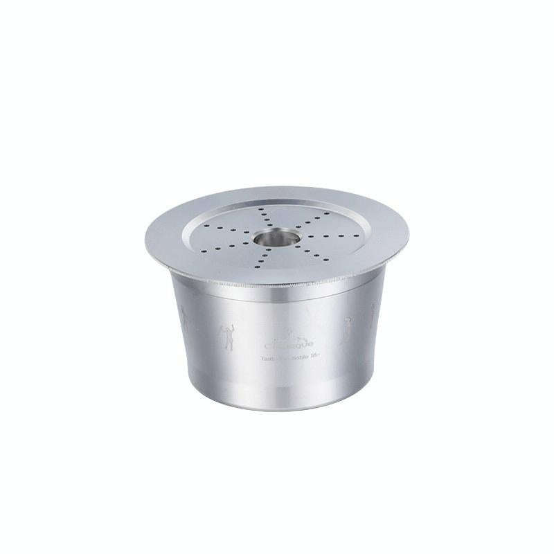 Reusable Stainless Steel Coffee Capsule  Compatible with Capsule Machines (Random Pattern)