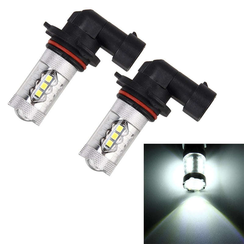 HB4 / 9006 LED Fog Lamps  2PCS 12V 5W 250LM White Light with 16 SMD-2835 LEDs