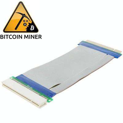 PCI 32-Bit Extension Riser with 15cm Flexible Ribbon Cable for Motherboards