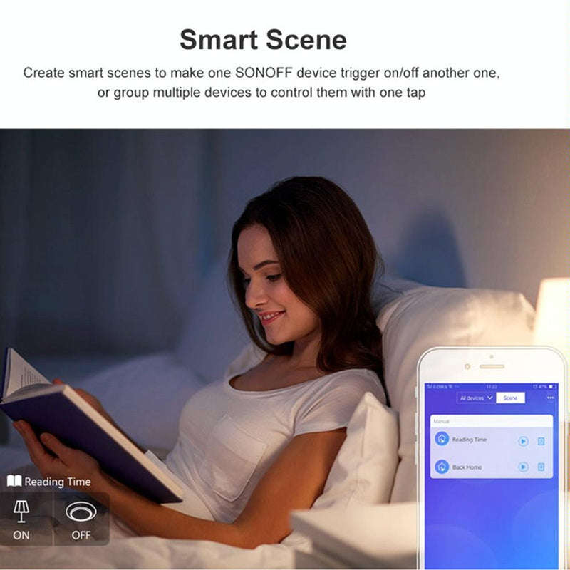 Sonoff T2 EU Smart Touch Wall Switch  86mm Glass Panel, Alexa & Google Home Compatible (100240V)