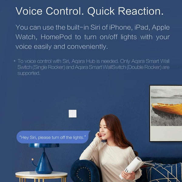Aqara D1 No Neutral Triple Rocker Smart Wall Switch