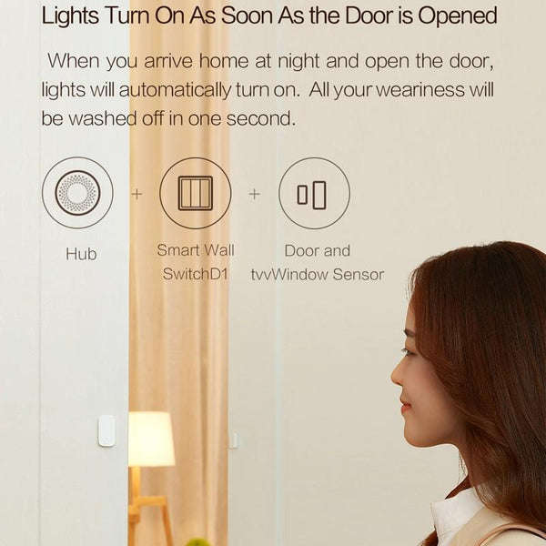 Aqara D1 No Neutral Triple Rocker Smart Wall Switch