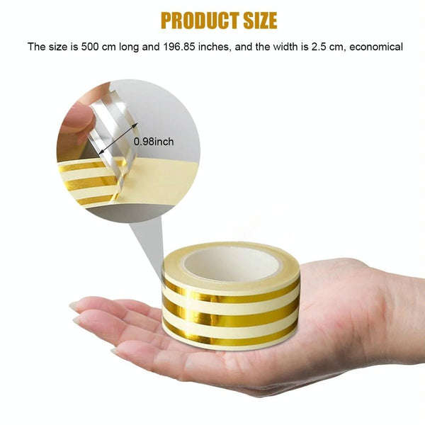 Golden Adhesive Tile Gap Strip  PVC, 5m x2.5cm