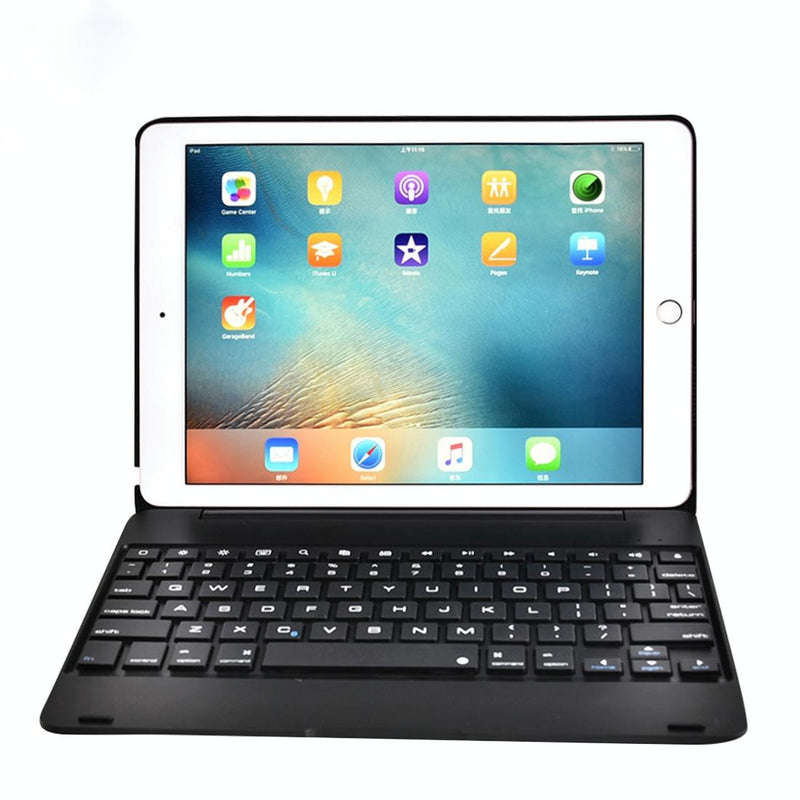 Bluetooth Keyboard Case for iPad Pro 9.7" / iPad Air 2  Horizontal Flip Design (Black)