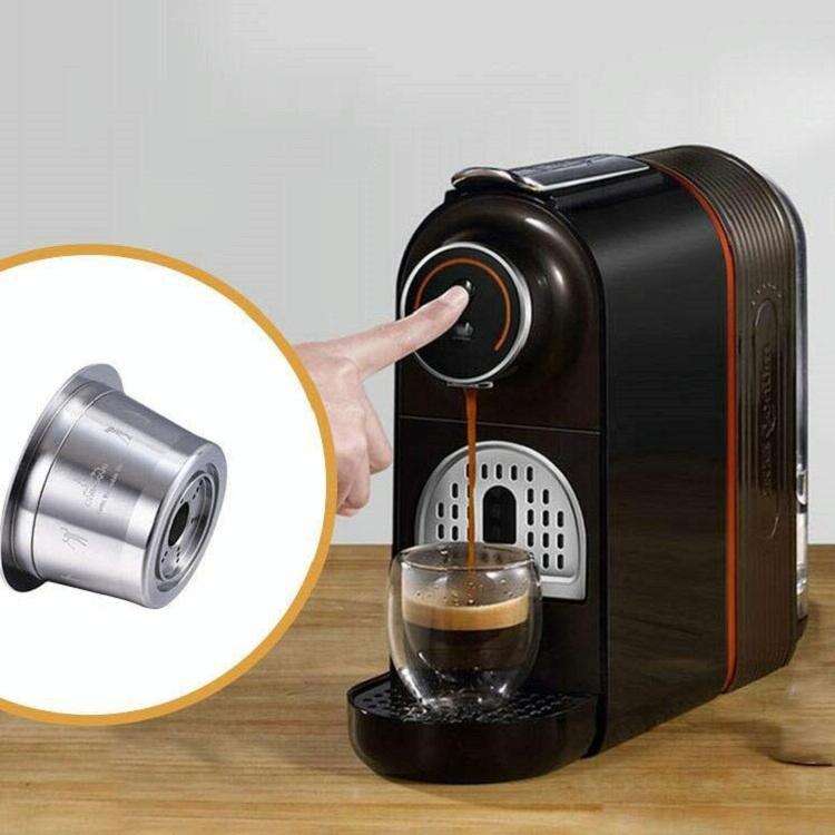Reusable Stainless Steel Coffee Capsule  Compatible with Capsule Machines (Random Pattern)