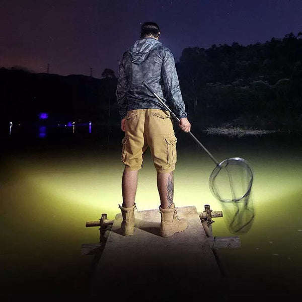 Very Bright FIVE LED Rechargeable Headlamp with Adjustable Headband