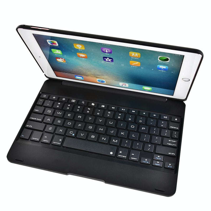 Bluetooth Keyboard Case for iPad Pro 9.7" / iPad Air 2  Horizontal Flip Design (Black)