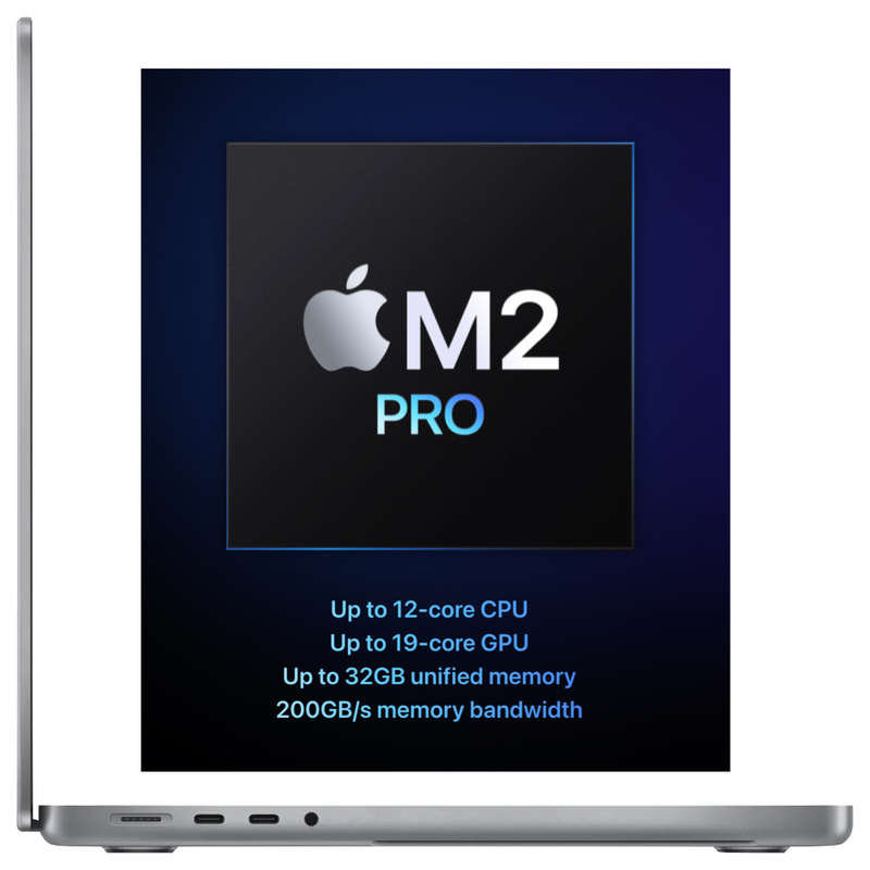 Apple MacBook Pro 16-inch M2 Pro | 12Core CPU and 19Core GPU | 16GB RAM | 512GB SSD | Space...