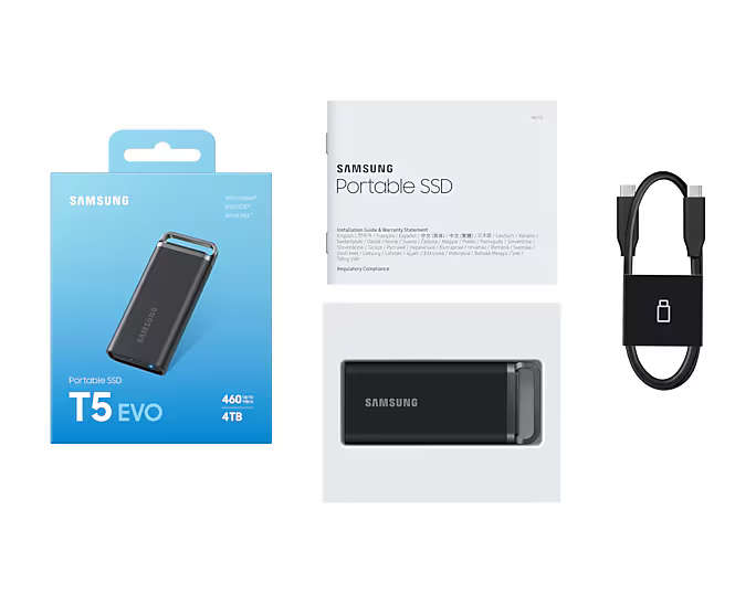Samsung T5 EVO Portable SSD | 4TB - New