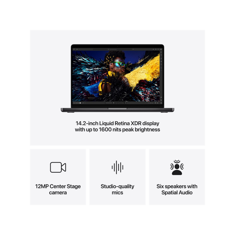 Apple MacBook Pro 14-Inch M4 Pro | 12-Core CPU 16-Core GPU | 24GB Unified RAM | 512GB SSD | Space...