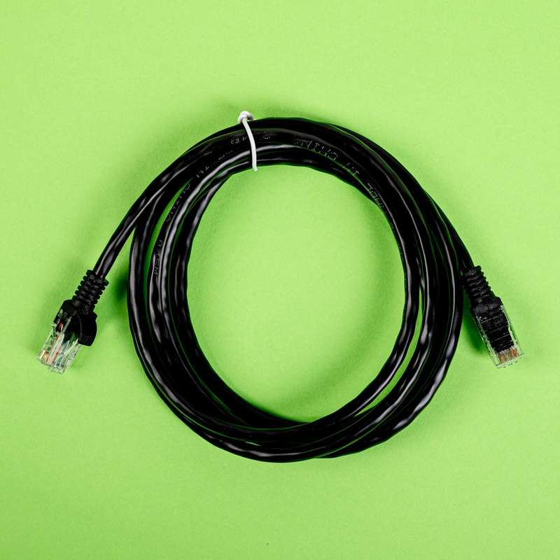 Gizzu Cat6 UTP Fly Lead Ethernet Network Cable 2m  Black