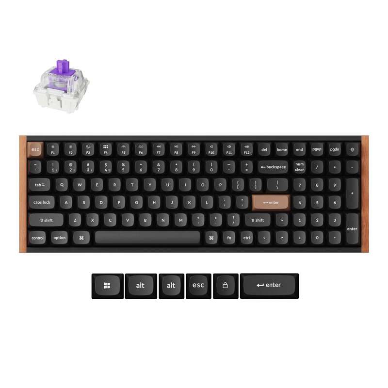 Keychron K4 HE Wireless Magnetic Switch Mechanical Keyboard (96% Layout, Gateron Hall Effect Swit...