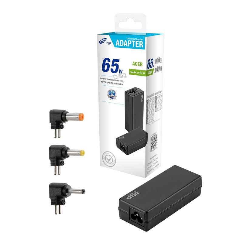 FSP PRO 65W Universal Laptop Adapter  Acer