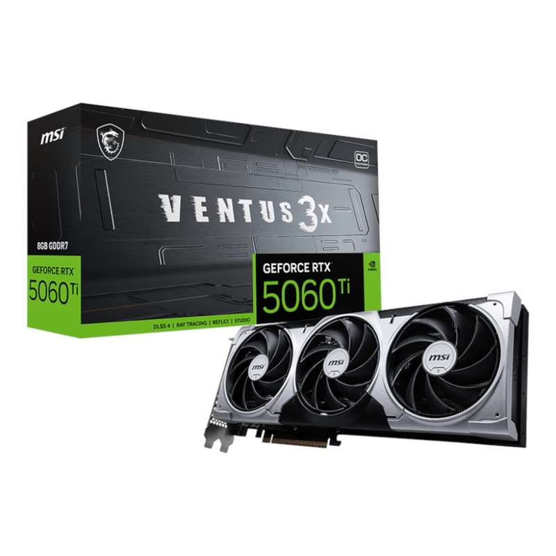 MSI GeForce RTX 5060 Ti VENTUS 3X OC PLUS 16GB GDDR7 Graphics Card