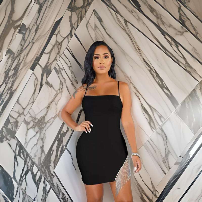 Flirty Tassel Mini Dress