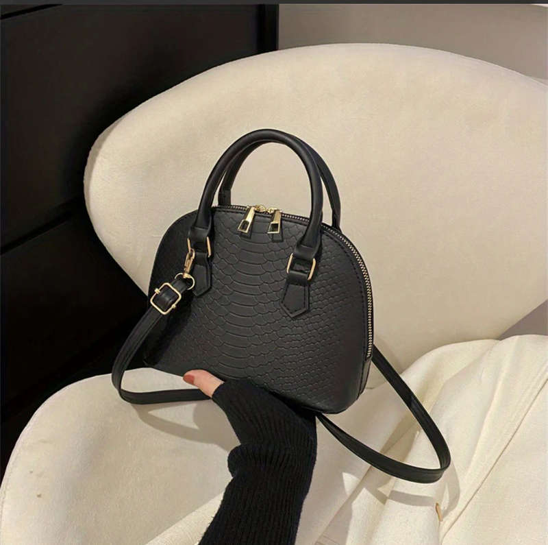 Crocodile Mini Dome Handbag.