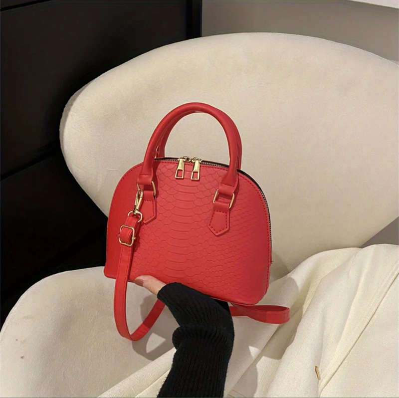Crocodile Mini Dome Handbag.