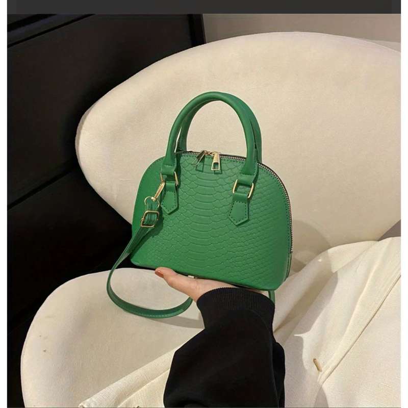 Crocodile Mini Dome Handbag.