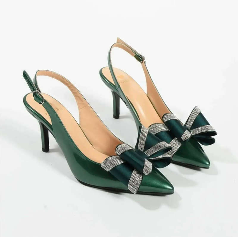 Sparkling Bow Party Heels
