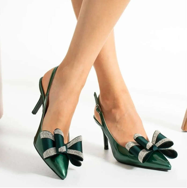 Sparkling Bow Party Heels