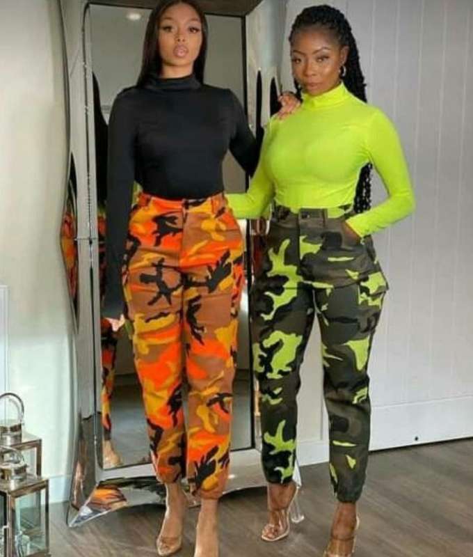 Camouflage High Waisted Jeans