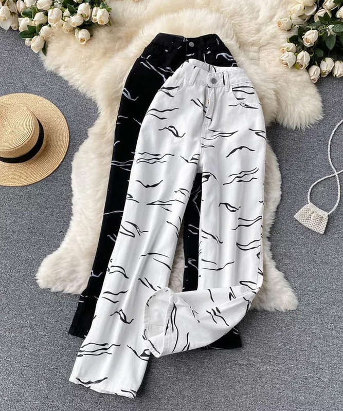Bold Zebra Print Jeans