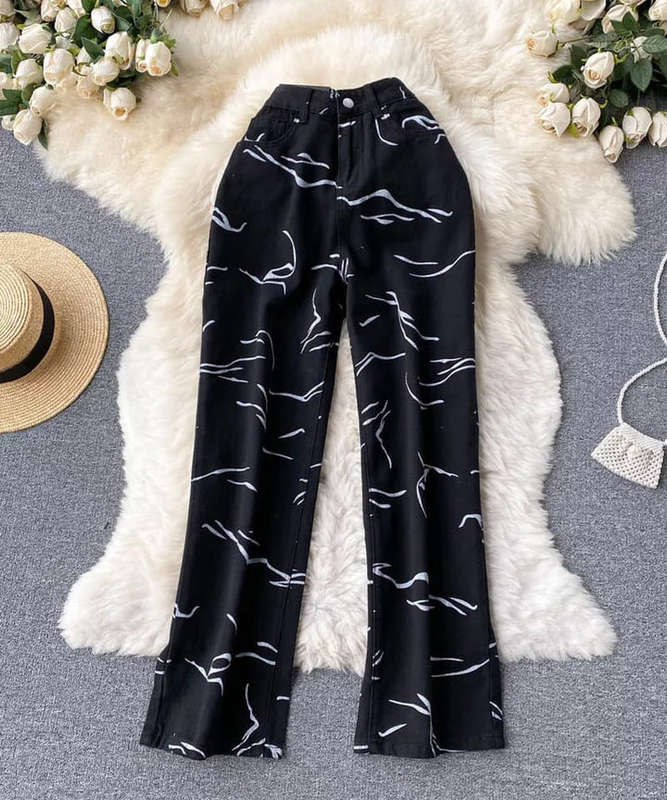 Bold Zebra Print Jeans