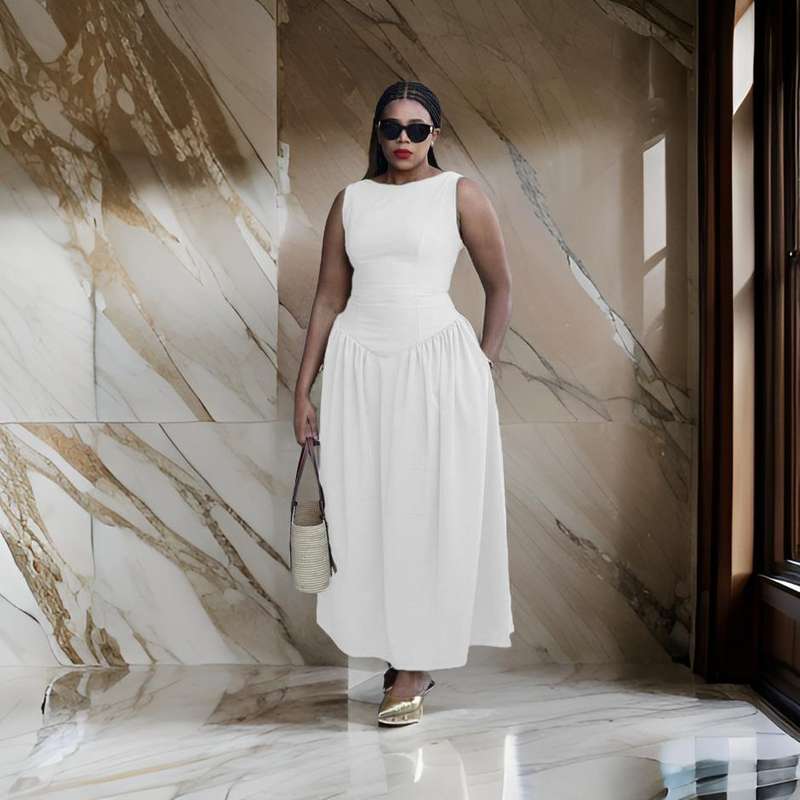 Elegant Corset Midi Dress
