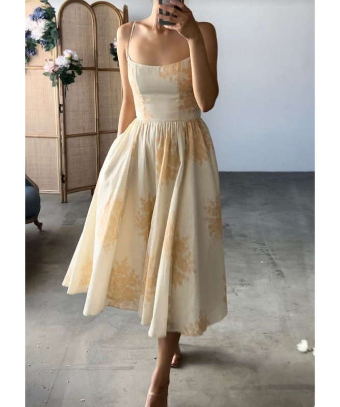 Floral Sleeveless Midi Dress