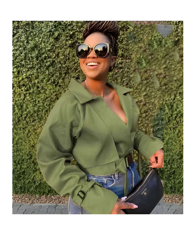 Lapel Crop Style Jacket