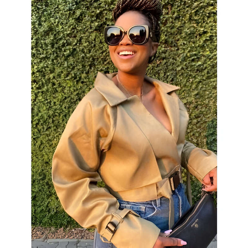 Lapel Crop Style Jacket