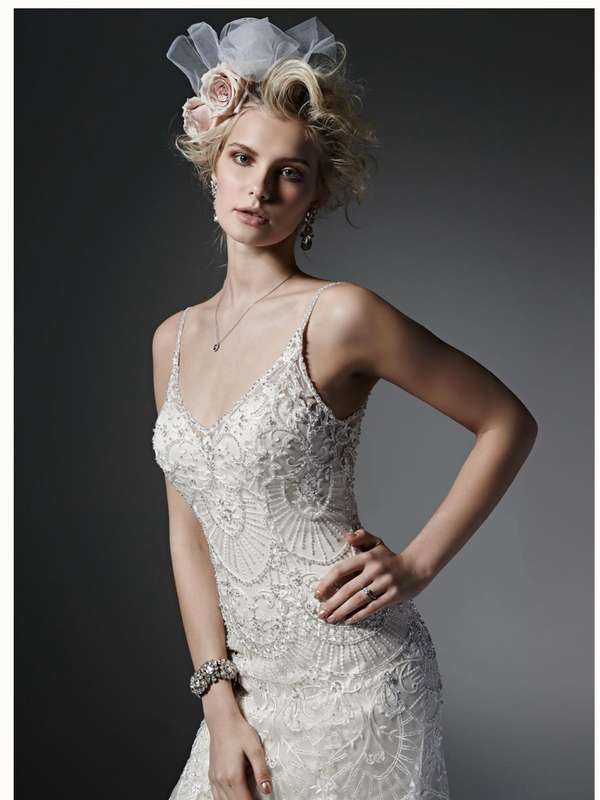 Carol, Mermaid fulled beaded wedding dress