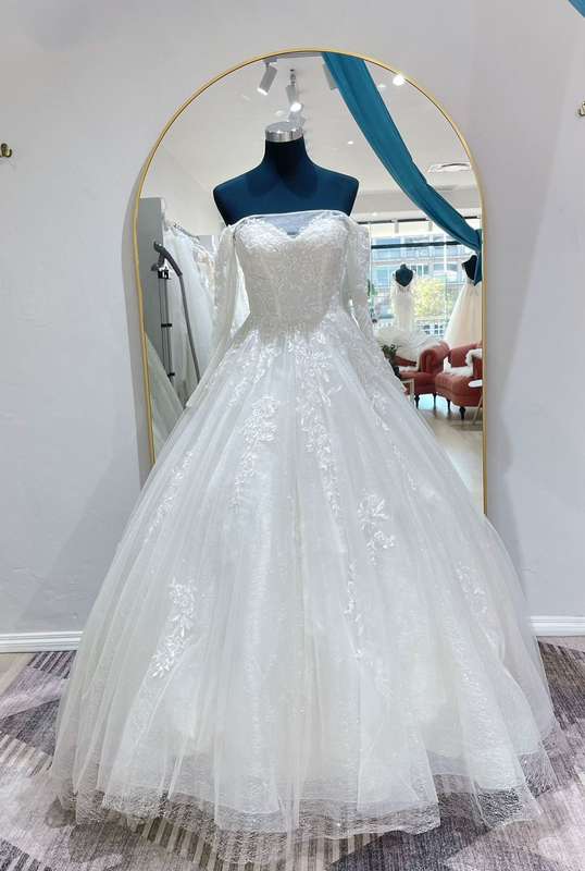 Ella , off shoulder ball-gown.