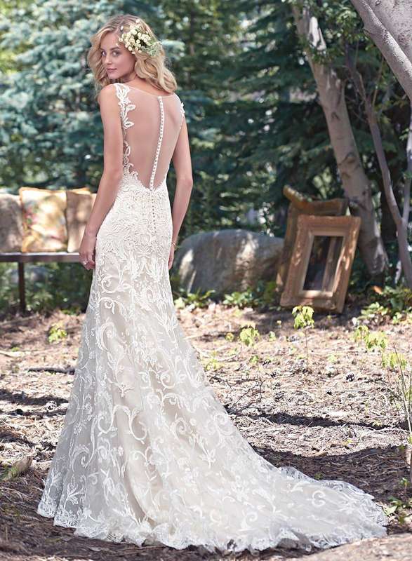 Colleen, lace trumpet wedding dress
