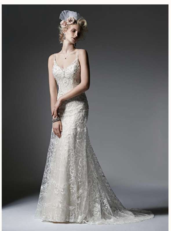 Carol, Mermaid fulled beaded wedding dress