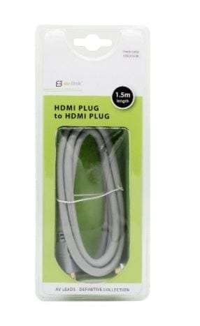 AV LINK HDMI Plug to HDMI Plug Leads - 1.5m